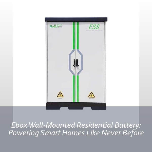 Ebox Wall-Mounted Residential Battery: Powering Smart Homes Like Never Before